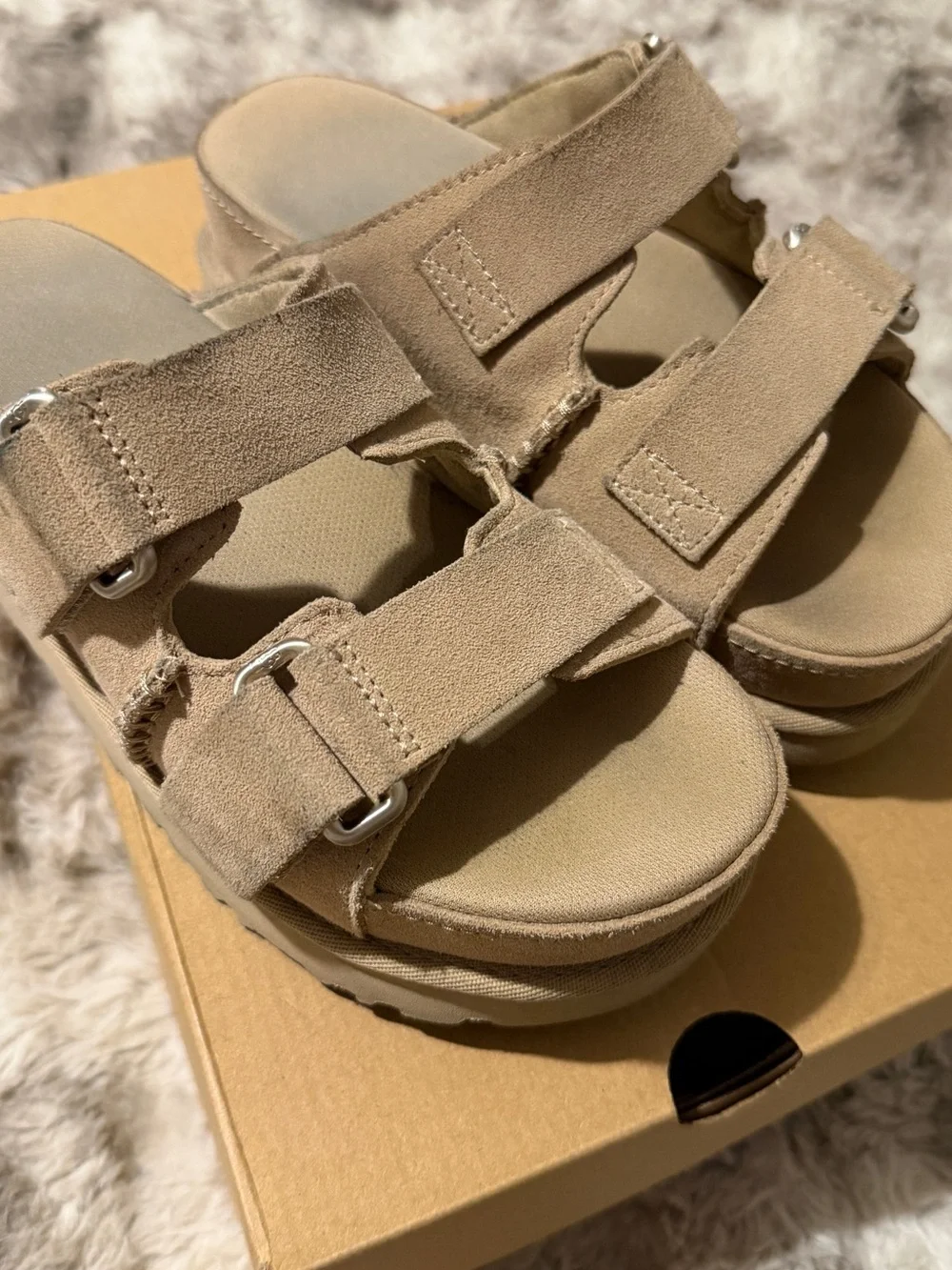 UGG Suede Women Platform Sandals